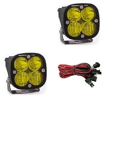 Baja Designs Squadron Pro Led Pair Driving/Combo Amber Light Kit & Rock Guards #TOP1