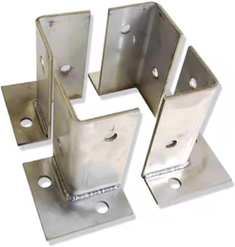Soportes de soporte galvanizados ajustables para nivelación de postes verticales 8