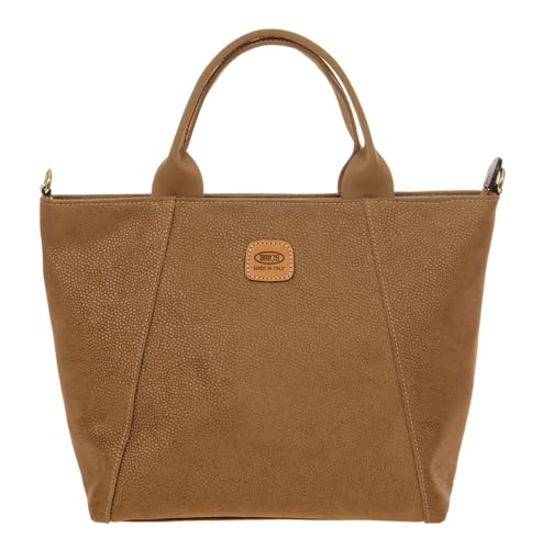 Sac d'épaule Bric's Life Shopping Camel spacieux et léger pour femme