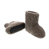 コールドブレーカー(COLDBREAKER) 厚手 天然ウール100% 温かい 保温性抜群 ポーランド製ルームシューズ レディース ブーティ 2018～2019 スタンダード 35/36(23-24cm) ブラウンS