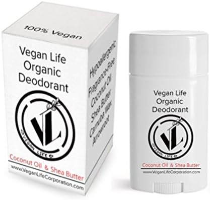 Vegan Life Organic Coconut Oil & Shea Butter Deodorant (1 Pack)