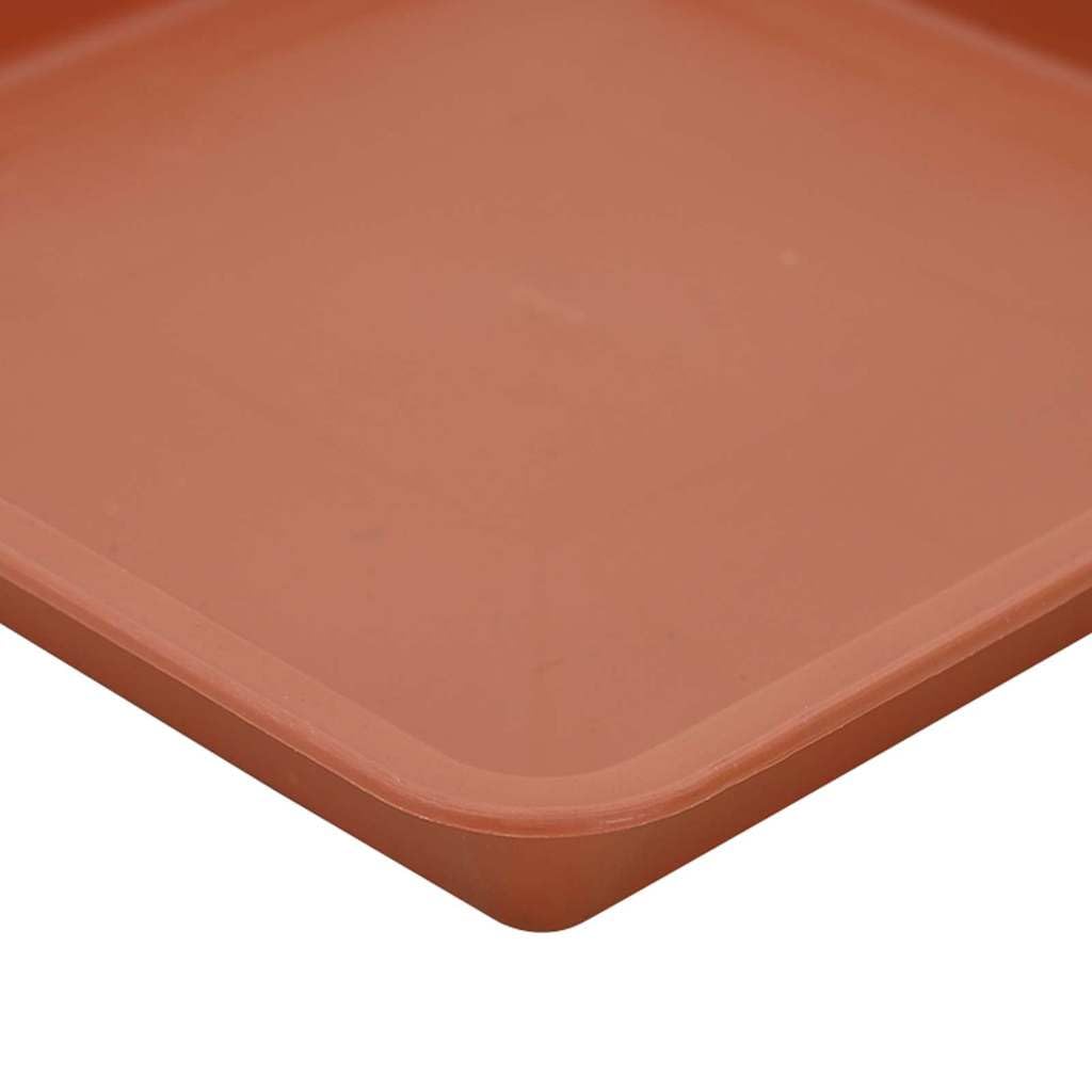 Blumentöpfe 24 Stück Ziegelrot 38 x 38 x 30 cm Kunststoff für Balkon Garten Terrasse Indoor Outdoor Pflanzenpflege