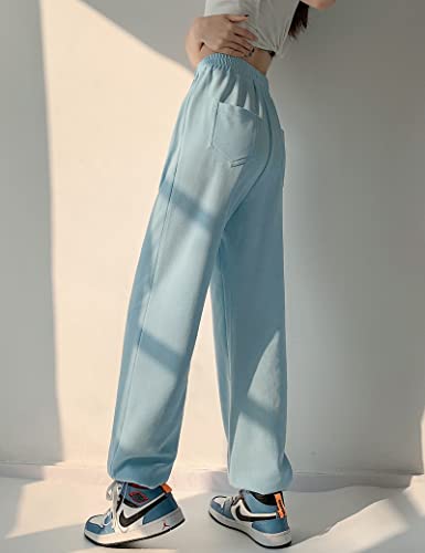 Kiench Girls' High Waisted Sweatpants Pull On Youth Joggers4