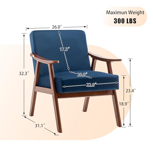 Sillón Plegable Terciopelo Azul miniatura 2