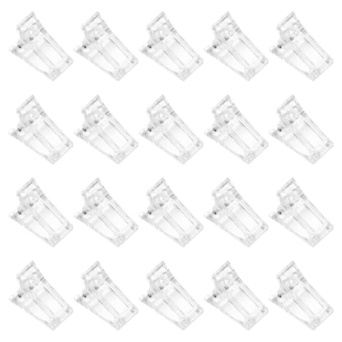 20 piezas clips molde para uñas acrílicas