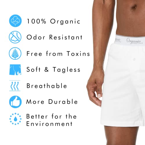 Men's Boxers 100% Organic Cotton, Soft Boxers for Men, 3-Pack2