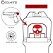 Cool Hand Stainless Steel Replacement Slide Back Plate for Glock, Fits Most Models Gen 1-5, American Flag Design (Skull/Stone Wash)