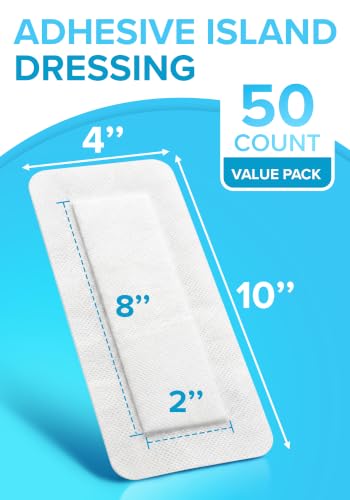 Island Dressing 4x10 50ct, Wound Care & Dressings, Large Bandage, FSA&HSA miniatura 2