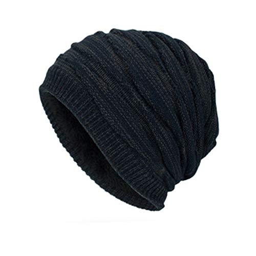 Sporzin Sombrero de Hombre, Gorros de Punto de Invierno de los Hombres con Forro Polar Gorro