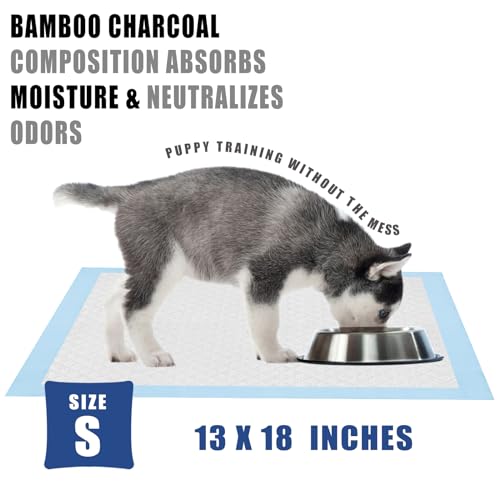 Bolux Dog and Puppy Training Pads, 13”×18” Disposable Dog Pee Pads, 50/Counts Ultra Absorbent & Leak-Proof Pet Underpads, Dry Quickly Pee Pad for Dog Cats Rabbits or Other House Training Pet Bolux Dog and Puppy Training Pads, 13”×18” Disposable Dog Pee Pads, 50/Counts Ultra Absorbent & Leak-Proof Pet Underpads, Dry Quickly Pee Pad for Dog Cats Rabbits or Other House Training Pet