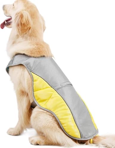 クールベスト 犬 冷感犬服 小型犬 中型犬 大型犬 ペットクーリングベスト ペット用品 ドッグウェア 冷却コート ひんやり 夏 ベスト クール犬用夏服 夏服 熱中症対策 暑さ対策 快適 着脱簡単 通気 汗吸収 (XXXL)