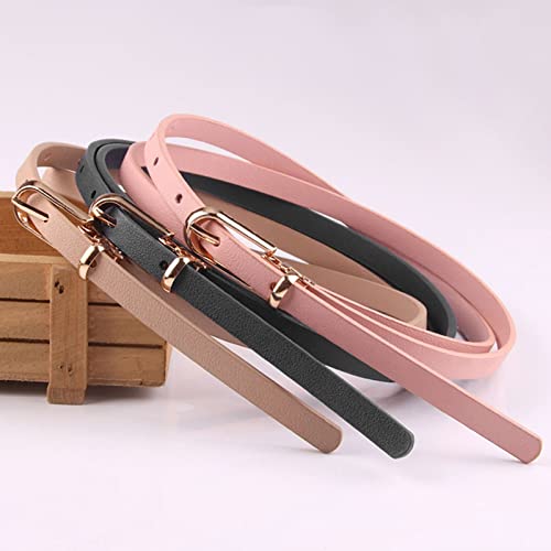 Women Leather Belt, Adjustable Wide Band, Waist Decoration with Alloy Buckle, Faux Leather Jeans Belt, Women Waist Strap Black3