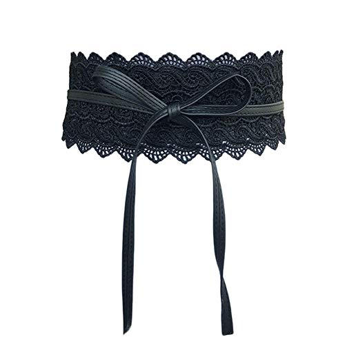 Oyccen Mujeres Cinturones de Encaje Anchos Vestido Decoración Cinturón Bowknot Pretina Faja