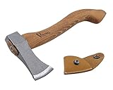 QUALITÄT MADE IN EUROPE! Wikinger Axt, Axt für Camping Zwecke, Viking Axt, Camping Axt, kleine Garden Werkzeug, praktisch, hackstock für brennholz, Holz spaltaxt, Wurfaxt