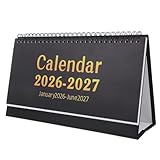 Gatuida Wochen-tischkalender Kleiner Kalender mit Klappdesign Monatsansicht Notizfunktion aus...