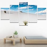 SIGNWIN 5 Panel Canvas Wall Art Modern Art Desert Multicolor Nature Photography Relax/Calm Southwest for Home Decorations Ready to Hang - 60