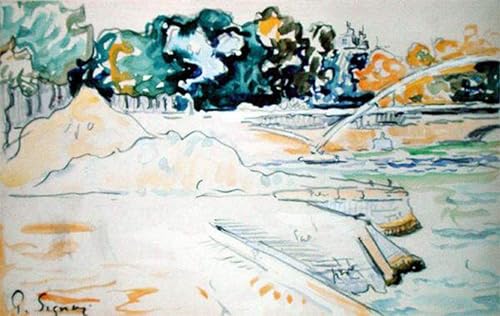 Poster La Seine à Paris de Paul Signac, une décoration murale vintage chic pour votre chambre