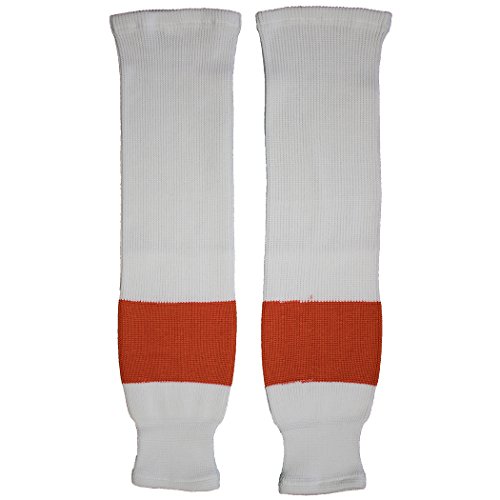 TronX Philadelphia Knit Hockey Socks (28 Inch - White)