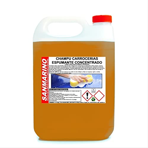 SANMARINO CHAMPÚ CARROCERÍAS ESPUMANTE CONCENTRADO 5 L.