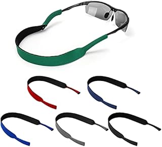 YIKATO [Length Upgrade] 6 Pack Neoprene Glasses and Sunglasses Strap, Anti Slip Sports Eyewear Retainer Holder Strap (Multicolor-6pcs)