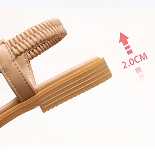 Sandals Clamping Toe Sandals Women's Retro Casual Flat Shoes Sandal(B,38)3