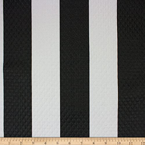 Richloom Fabrics Richloom Solarium Diamond Tech Cabana Outdoor, Black Yard