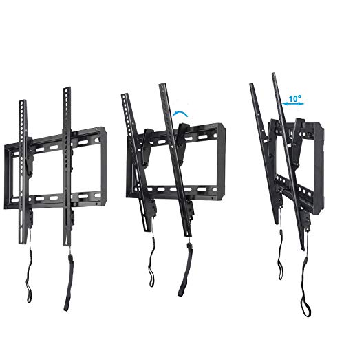 VideoSecu Mounts Tilt TV Wall Mount Bracket for Most 23"- 75" Samsung, Sony, Vizio, LG, Sharp LCD LED Plasma TV with VESA 100x100 400x400 up to 684x400mm, Bonus HDMI Cable and Bubble Level MF608B2 WT1