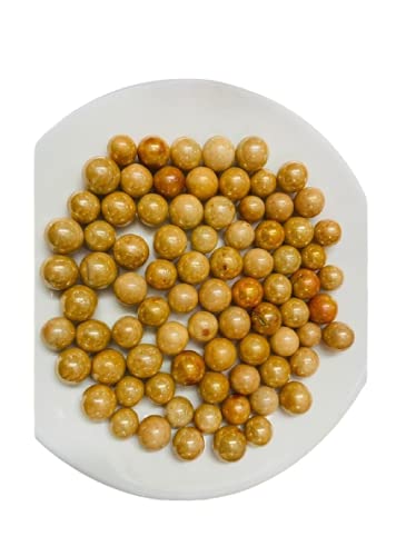 Artifii Glass Marble Decorative Kanche Pebbles for Decoration & Kids Playing Kanche/goli Glass Marbles(Gold 950 Gram) BS_Kanche_950 Golden