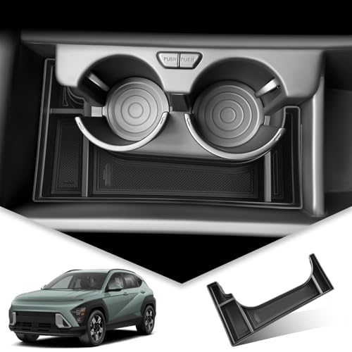 BIBIBO Caja de almacenamiento para consola central, compatible con Hyundai Kona SX2 EV eléctrico 2024 2025, organizador, consolas para reposabrazos, bandeja para reposabrazos de coche, accesorios Kona