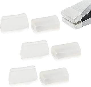 LEONTOOL 6Pcs Replacement Rubber Tips For Glass Breaking Pliers Flat Jaws Tips Key Fob Hardware 1 Inch Key Fob Pliers Attach Rubber Tips Stained Glass Supplies for Hardware Install Stained Glass Work