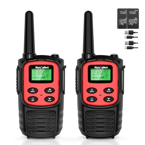MaxTalker Long Range Walkie Talkies (2 Pack)