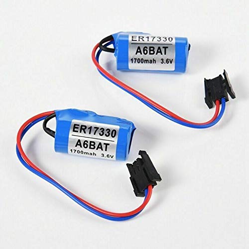 A6BAT PLC Lithium Battery 2/3A 3.6V 1700mAh with Plug US For Mitsubishi ...