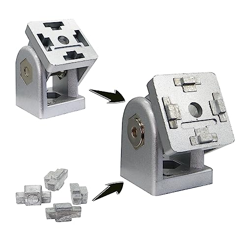 Connecteur d'angle réglable 4040 rainure 8 pour profilé alu avec levier