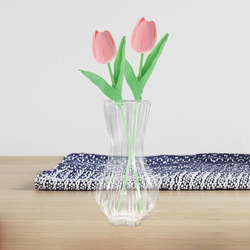 Vase centre de table mariage moderne en verre transparent polyvalent - 8
