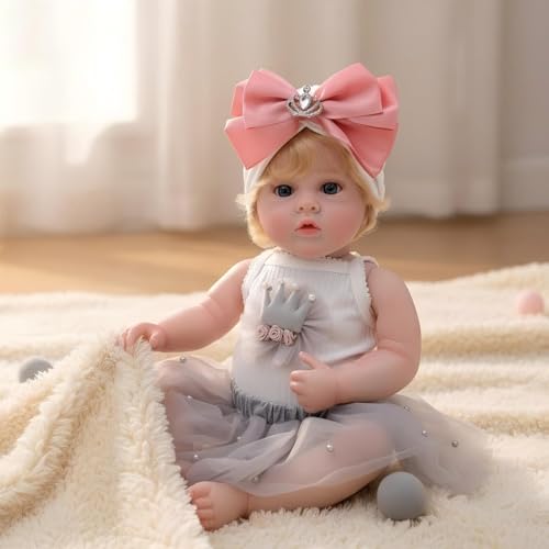 Muñeca Bebé Reborn Vinilo Realista 56 cm miniatura 3