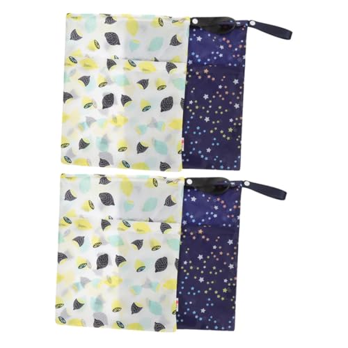 ULDIGI Waterproof Diaper Bag 4 Reusable Wet Bags for Baby Swim Travel and Gym Easy to