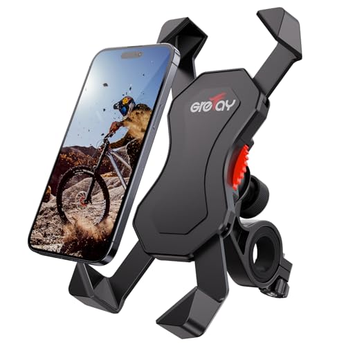 Grefay Fahrrad Handyhalterung Universal Motorrad Handy Halterung für 3,5-6,5 Zoll Smartphone mit...
