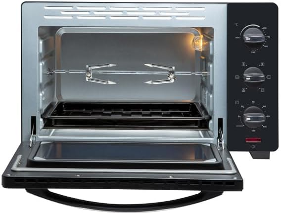 Inventum OV307B Convection Oven, interior view med åben dør