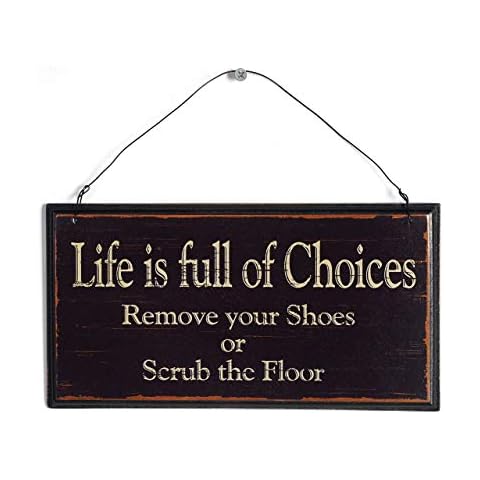 NIKKY HOME Wooden Wall Decorative Sign Cover