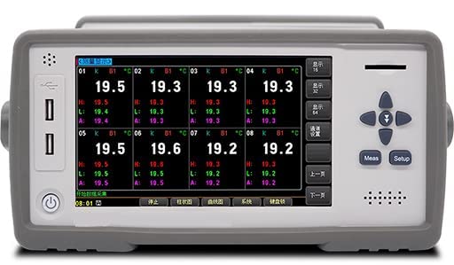 Thermocouple Thermometer 24 Channel Temperature Meter Tester Instrument Industrial Temperature Datalogger with Accuracy 0.2%+1℃ Resolution 0.1℃