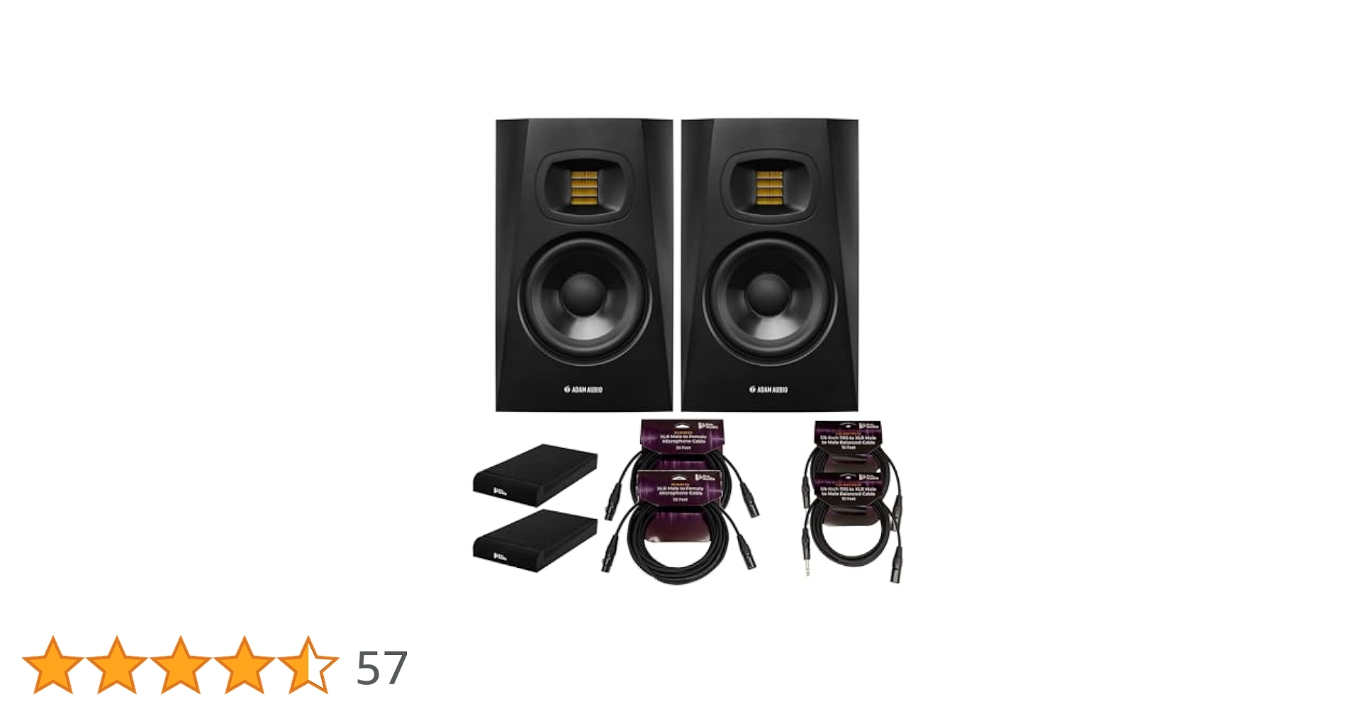 ADAM AUDIO T5Vスタジオモニター(箱、書類、スタンド、コード類付き) Amazon | ADAM Audio T5V 5インチ パワードスタジオモニター (2