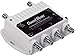 Channel Master Ultra Mini 4 - 4-Port TV Antenna Distribution Amplifier, 8dB gain, Compatible with Non-Amplified TV Antennas, Cable TV and Internet Modems, Increases Signal Strength, Indoor/Outdoor