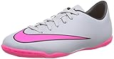 Nike Youth Mercurial Victory V Indoor (Wolf Grey/Black/Hyper Pink) (1.5Y)