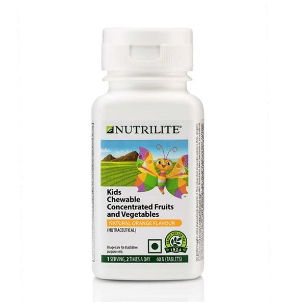 Amway Nutrilite Kids Chewable Concentrated Fruits & Vegetables - 60N Tablets,Pack of 1 (B06XP9L9SL) Amazon Price History, Amazon Price Tracker
