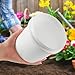 4 Pack White Plastic Pail Plastic Bucket with Lid, 1L Industrial Paint Pail Container Bucket Empty Paint Can Pigment Buckets for Art Crafts Projects Garage Organization (1 Quart)