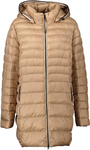 Fuchs Schmitt Damen langarm Stepp - Jacke mit abnehmbarer Kapuze, beige Gr. 46