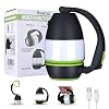 Bawoo LED Camping Lamp Camping Lantern IPX4 Waterproof USB Rechargeable Torch Emergency Light Portable Tent Lamp for Power Outages, Hiking, Camping, Emergency etc.