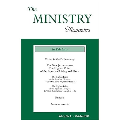 The Ministry, Vol. 01, No. 01