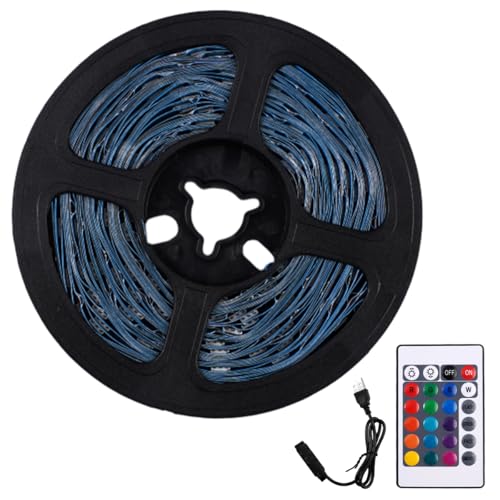 FerraDrend Striscia Led RGB, 10M Striscia Led con Telecomando, Controllato RGB Strisce LED, Luci Camera da Letto, Dimmerabile Fancy LED Strip per Decorare Bar, Festa, Cucina Casa, Gaming Room