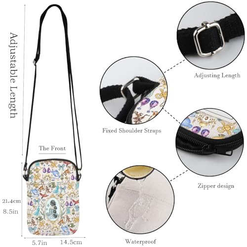WCGXKO Princess Movie Gift Princess Crossbody Bag Princess Cartoon Movier Gift Fairytale Fans Gift2